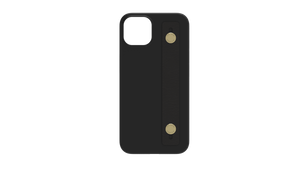 iPhone 13 シリーズ | Air Jacket™ Leather Band A (Black)