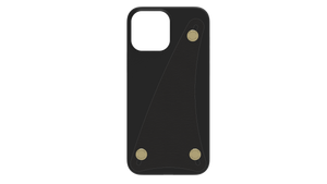 iPhone 13 シリーズ | Air Jacket™ Leather Band B (Black)