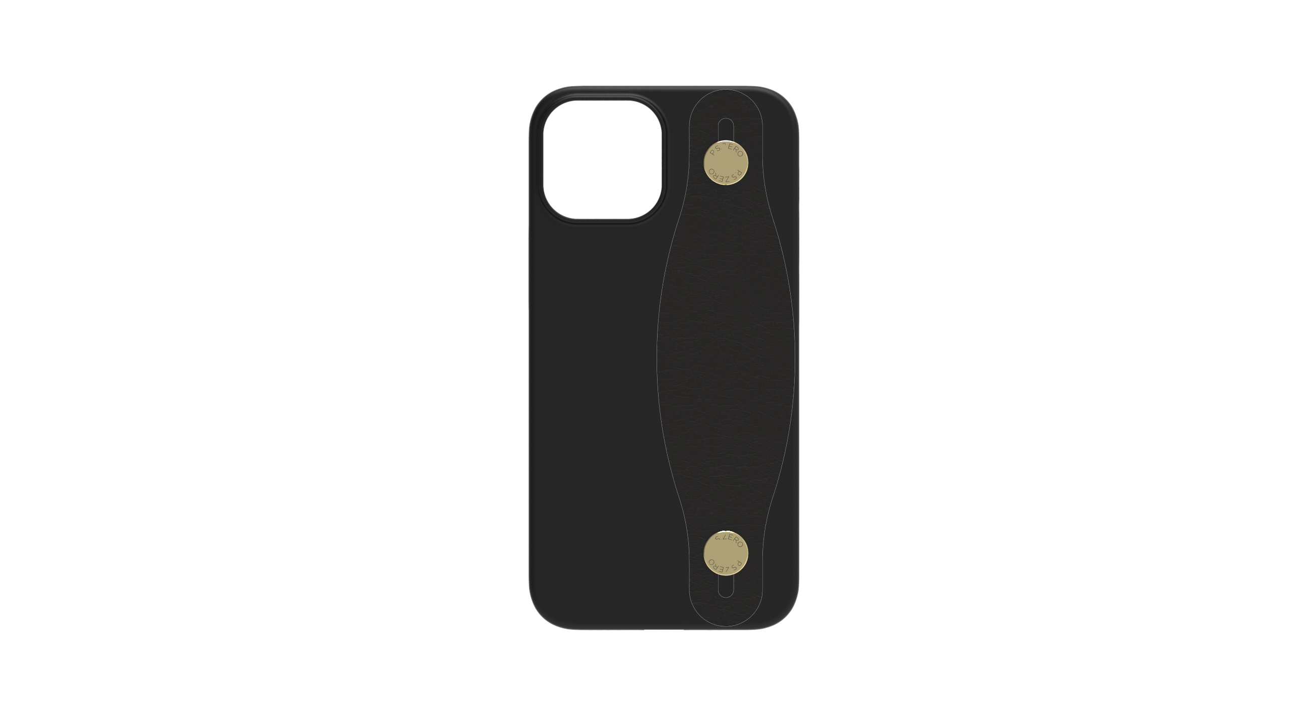 iPhone 13 シリーズ | Air Jacket™ Leather Band C (Black) – P.S.ZERO