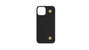 iPhone 13 シリーズ | Air Jacket™ Leather Band C (Black)