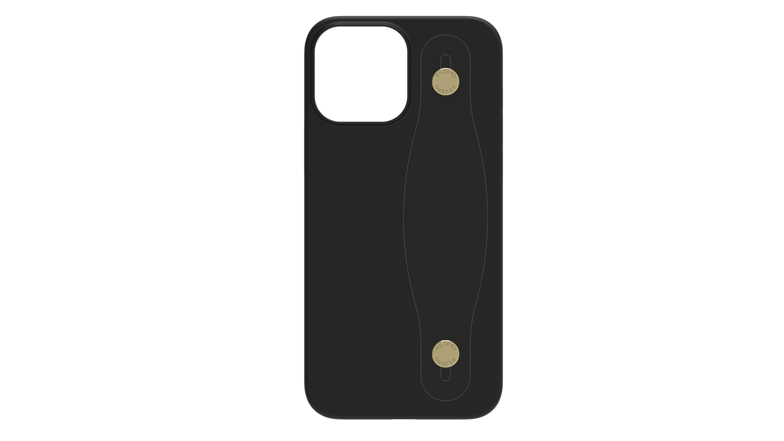 iPhone 13 シリーズ | Air Jacket™ Leather Band C (Black)